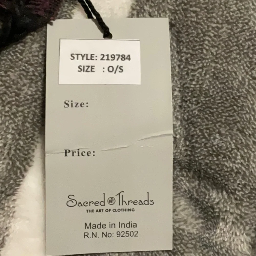 NWT sacred Threads scarf